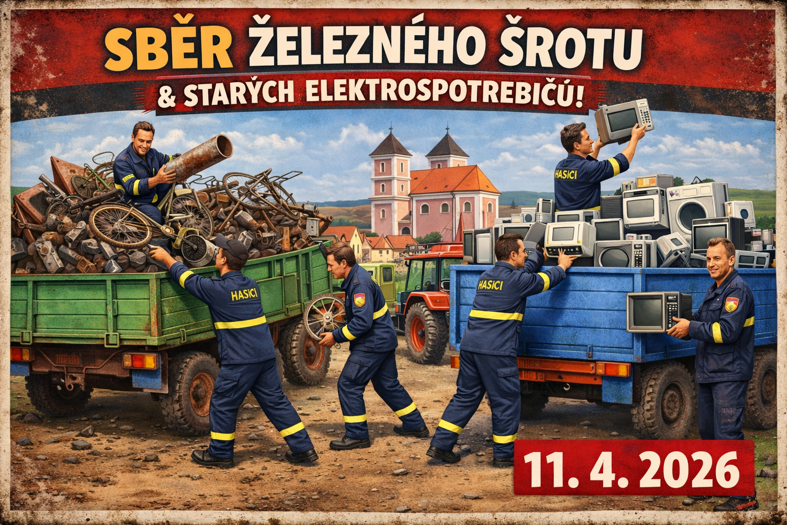 Sběr železného šrotu & a starých elektrospotřebičů